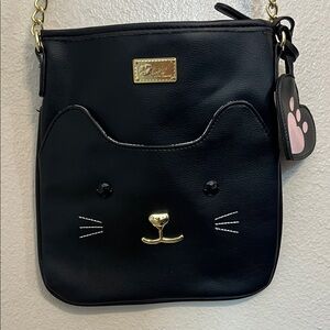 Betsy Johnson Black Cat satchel